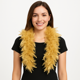 Glamorous Gold Feather Boa - 72" Costume Accessory